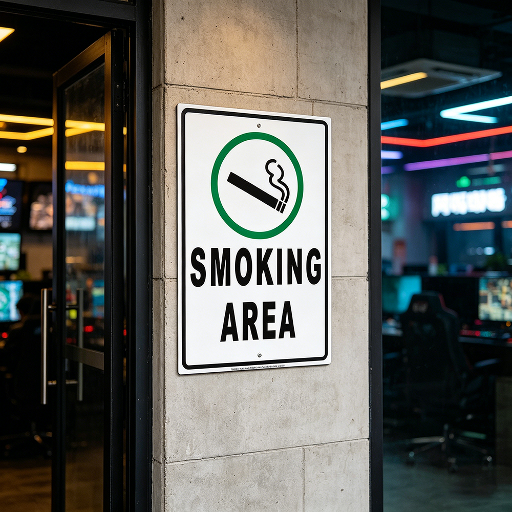 Safety Sign Smoking Vaping All – обзор и цена Vaping Store