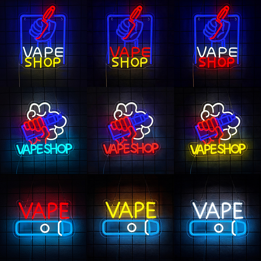 VAPE Shop Neon Sign for Smoke  – обзор и цена Vaping Store