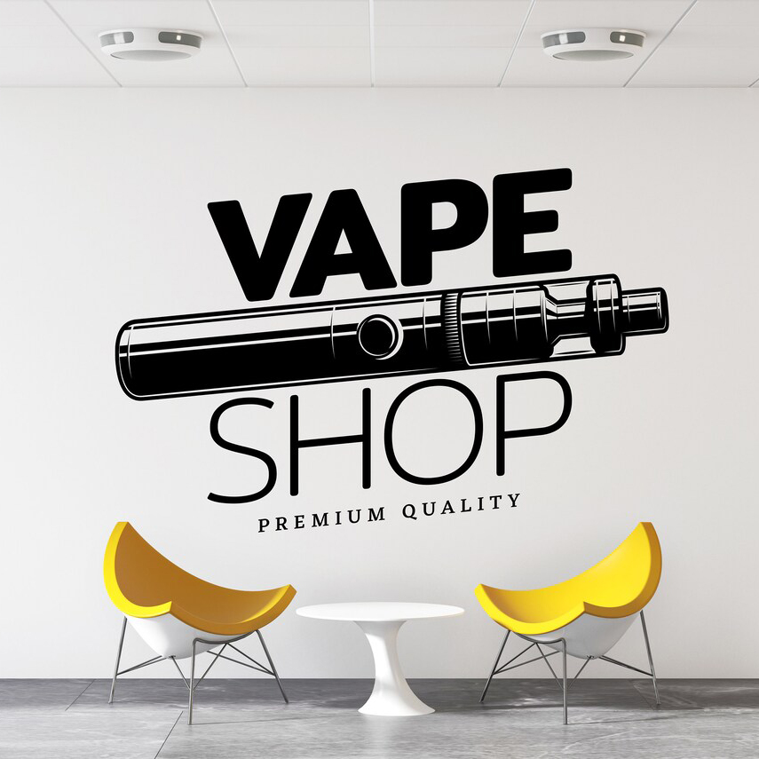 Vape Shop Wall Decal Window St – обзор и цена Vaping Store