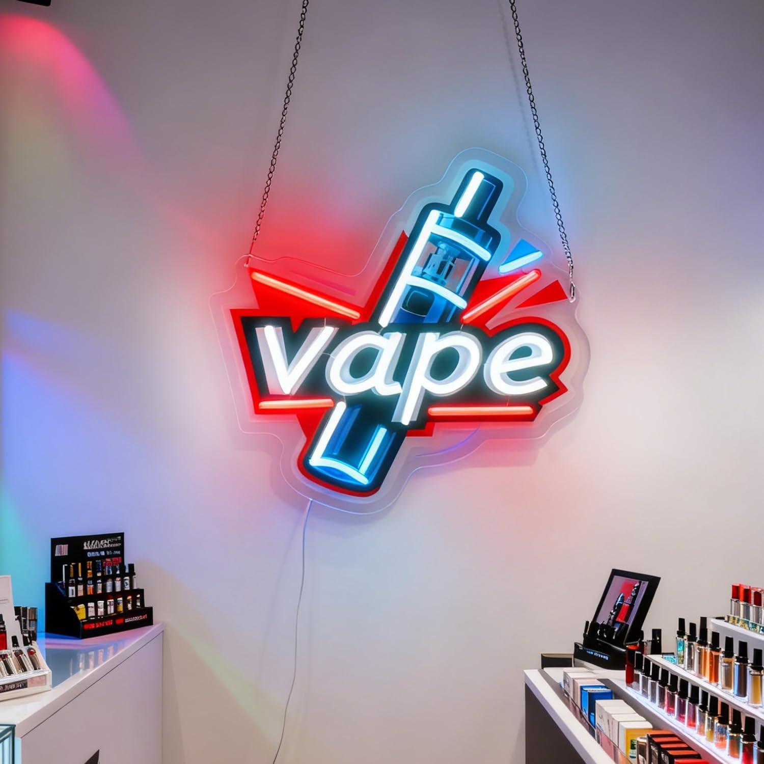 Vape Neon Sign USB Dimmable LE – обзор и цена Vaping Store