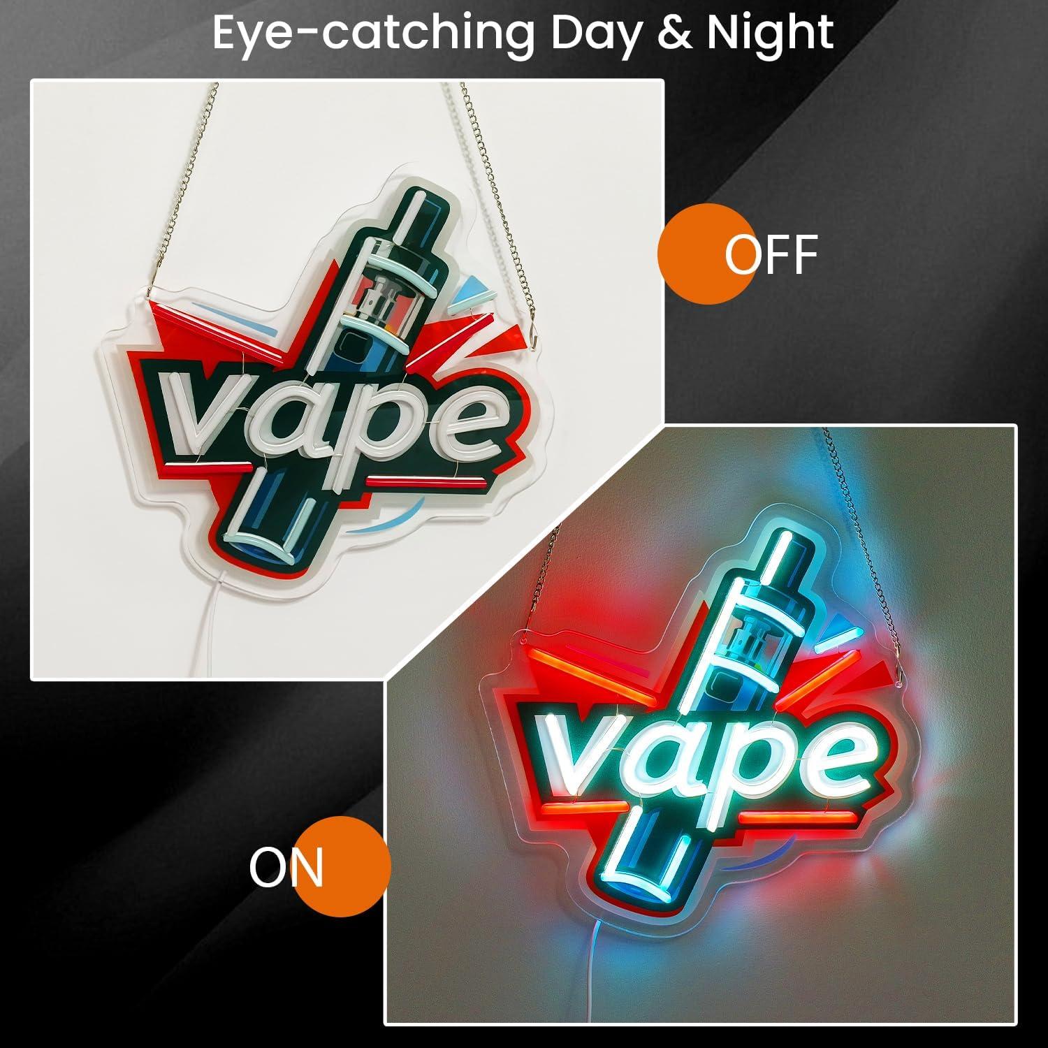 Vape Neon Sign USB Dimmable LE – обзор и цена Vaping Store