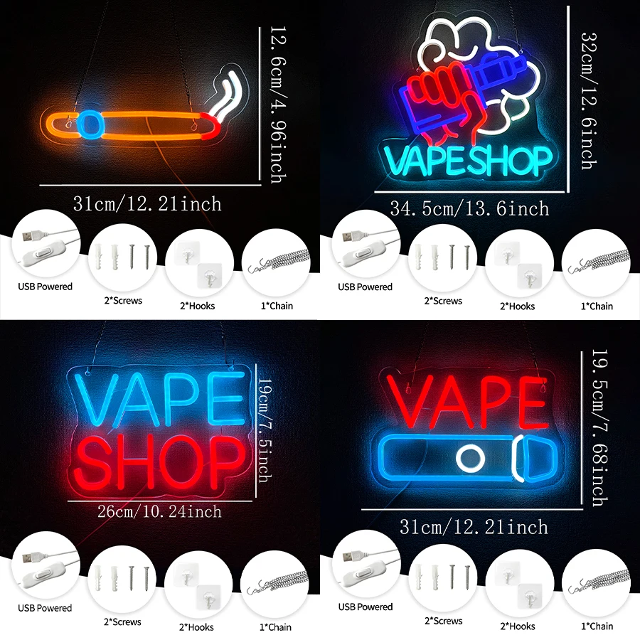 Light Up Sign For Smoke Store, – обзор и цена Vaping Store
