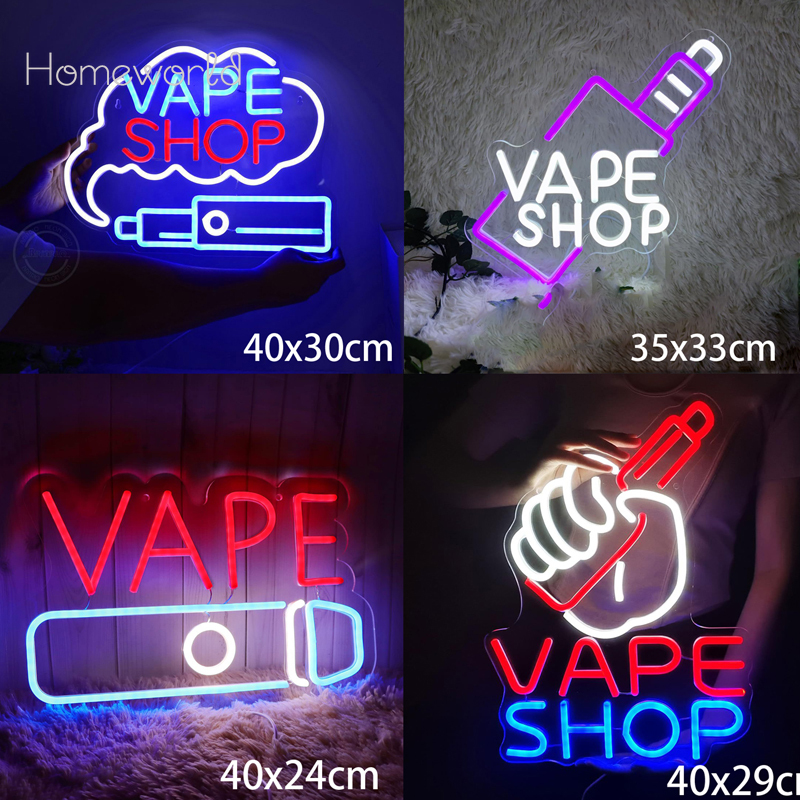 VAPE Shop Neon Sign for Smoke  – обзор и цена Vaping Store