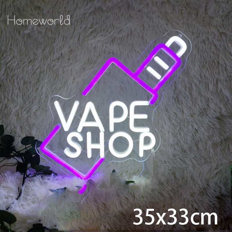 VAPE Shop Neon Sign for Smoke  – обзор и цена Vaping Store