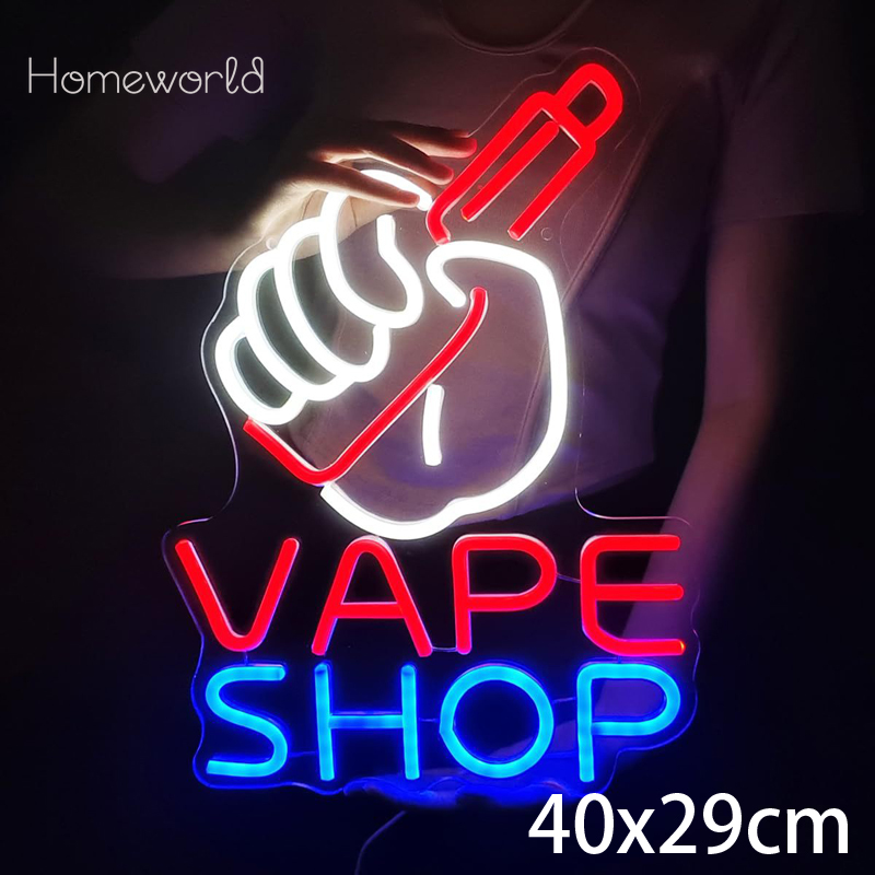 VAPE Shop Neon Sign for Smoke  – обзор и цена Vaping Store