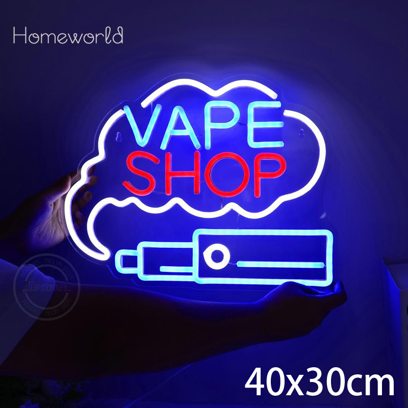 VAPE Shop Neon Sign for Smoke  – обзор и цена Vaping Store