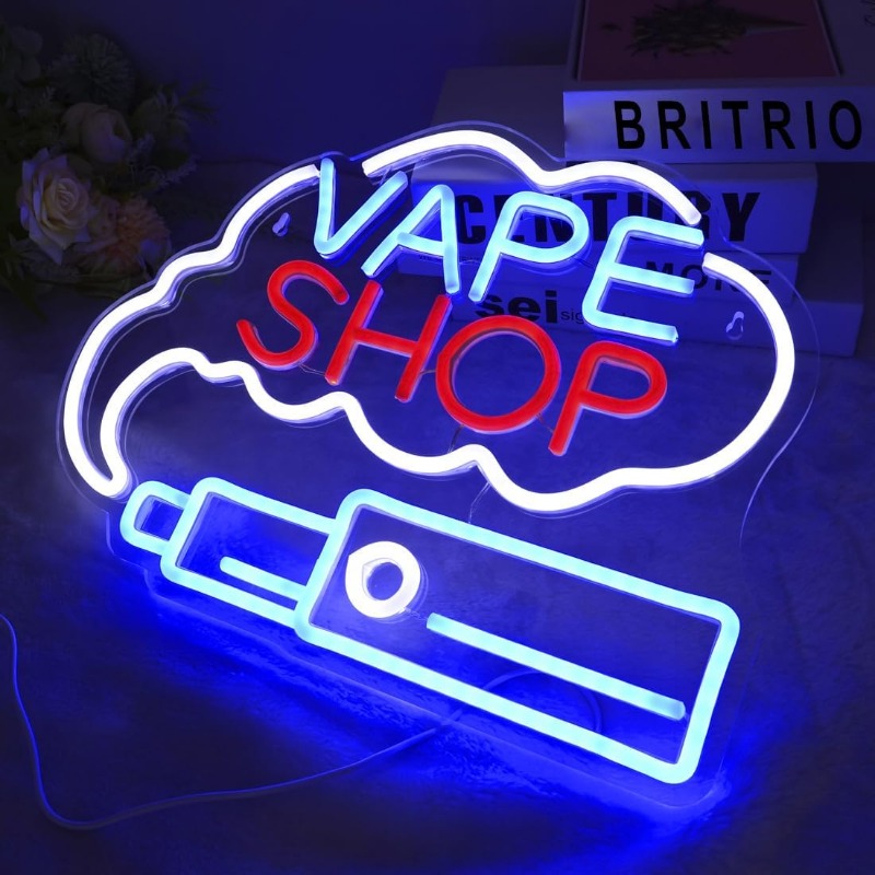 LED VAPE SHOP Smoke Neon Sign  – обзор и цена Vaping Store