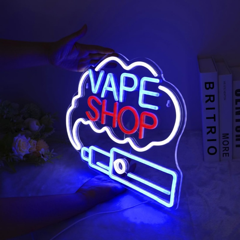 LED VAPE SHOP Smoke Neon Sign  – обзор и цена Vaping Store