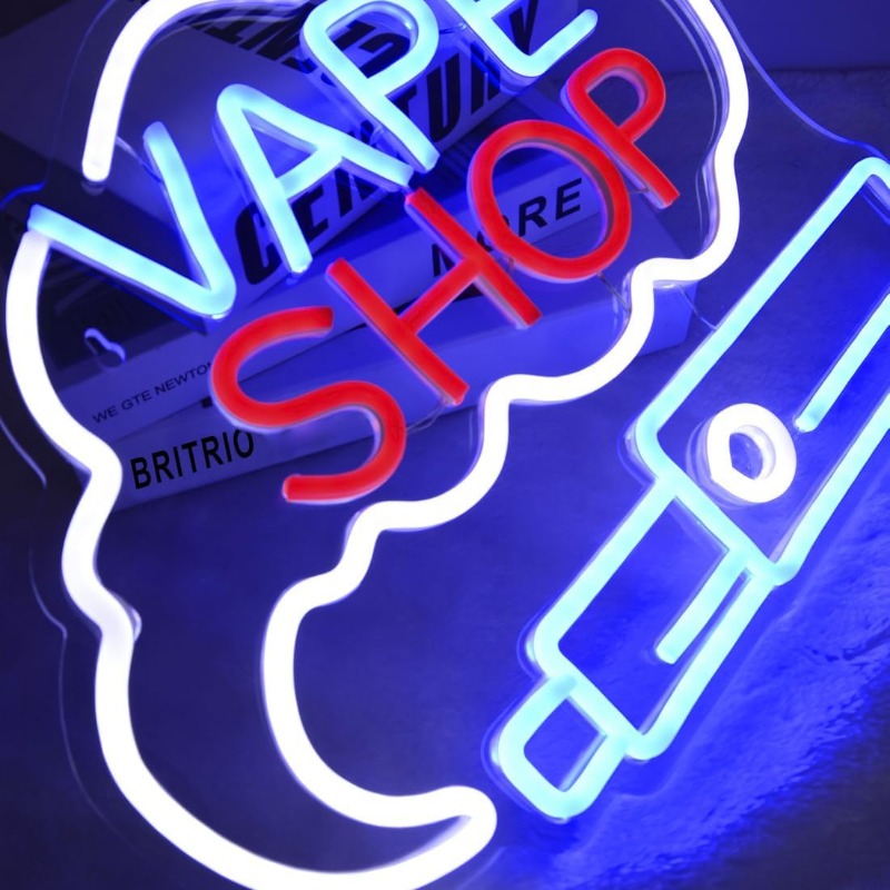 LED VAPE SHOP Smoke Neon Sign  – обзор и цена Vaping Store